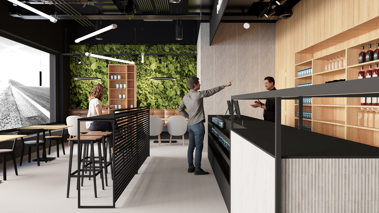 ČERPACÍ STANICE S CHILL ZÓNOU